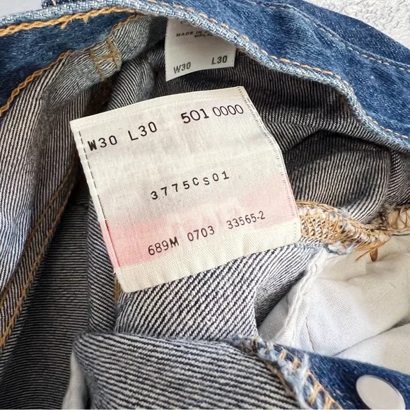 Levi’s 501 XX Vintage 2003 Y2K Jeans Size 30/ 27” - Picture 9 of 11